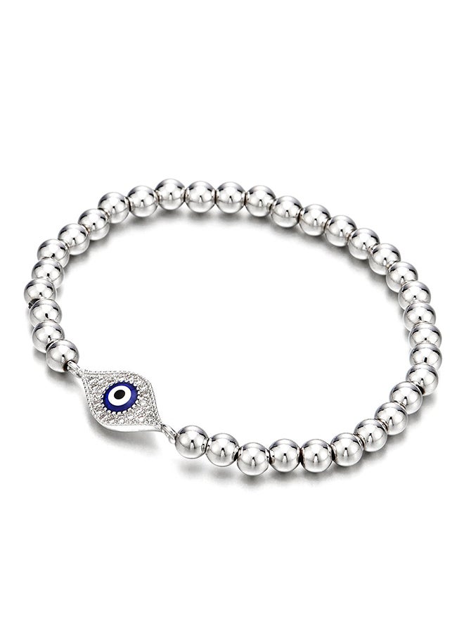 Beads Bracelet With Cubic Zirconia Protection Evil Eye - v1553780663/N22661247A_1