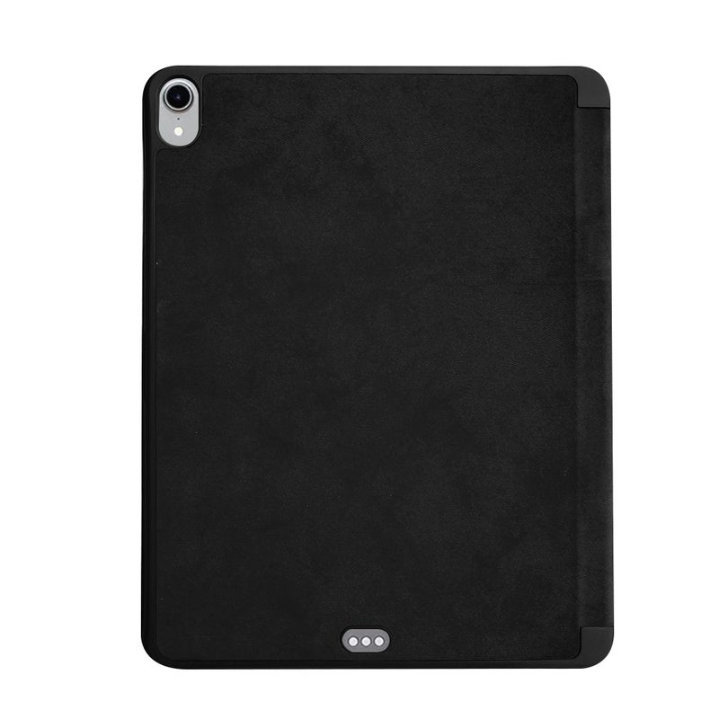 Trands - Smart Flip Case Cover With Apple Pencil Slot For Apple iPad Pro 11-Inch (2018) Black - Image 1