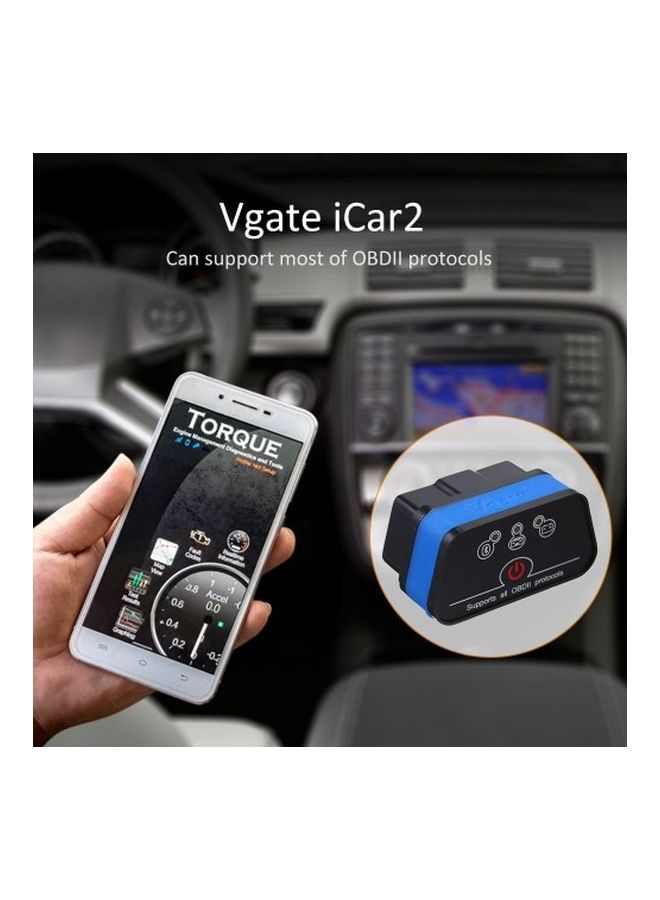 Vgate Bluetooth Diagnostic Code Reader For PC/Android Phone Black - Image 5