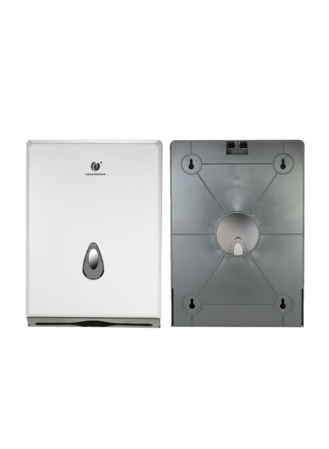 CHUANGDIAN Wall Mounted Tissue Paper Holder White/Grey  - Image 3