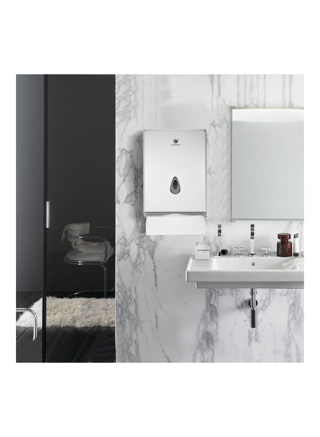 CHUANGDIAN Wall Mounted Tissue Paper Holder White/Grey  - Image 2