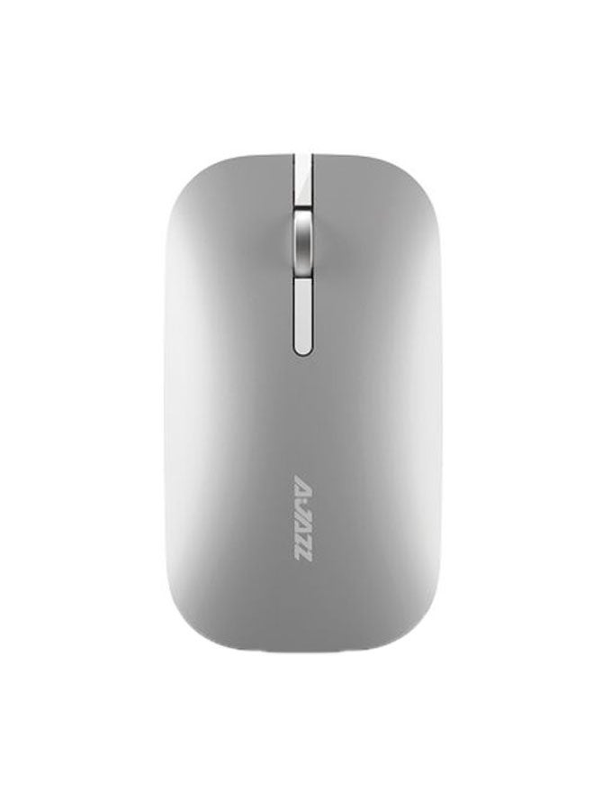 Ajazz Dual Modes Wireless Mouse White  - Image 1