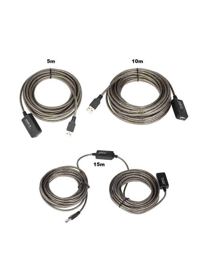 كابل تمديد من USB 2.0 أنثى إلى ذكر ذهبي - Image 5