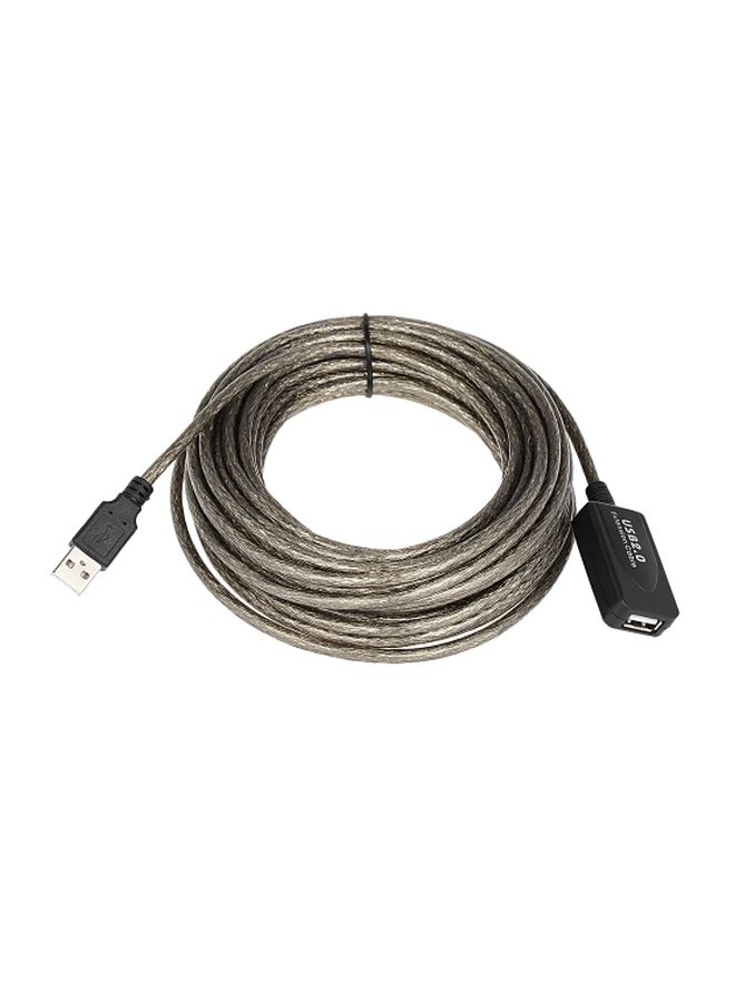 كابل تمديد من USB 2.0 أنثى إلى ذكر ذهبي - Image 1