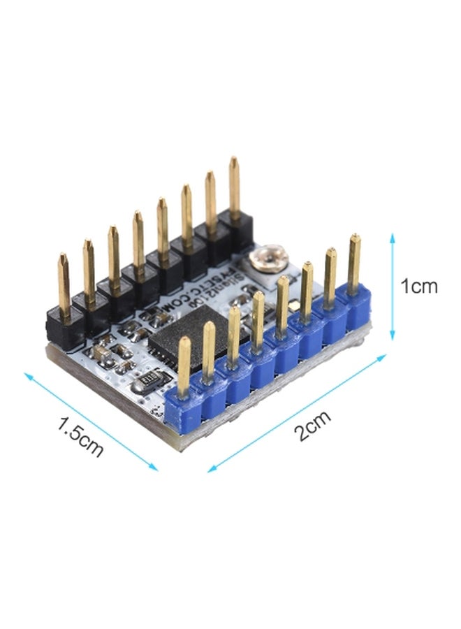 Silent Stepper Motor Driver Module With Heat Sink Screwdriver White/Black/Blue