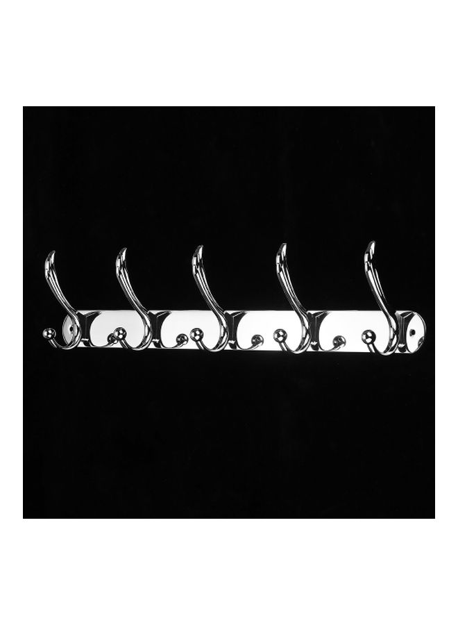 Multifunctional Wall Hanging Rack Hook Silver 460x40mm  - Image 3