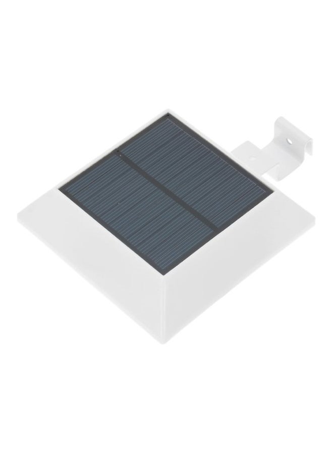 مصباح حائط يعمل بالطاقة الشمسية ومزود بجهاز استشعار حركة أبيض 12x12x5.5سم - Image 3