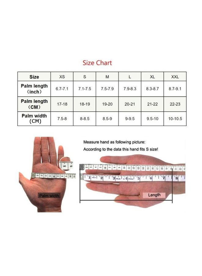 Protective Anti-Cutting Glove Silver/Red  - Image 2