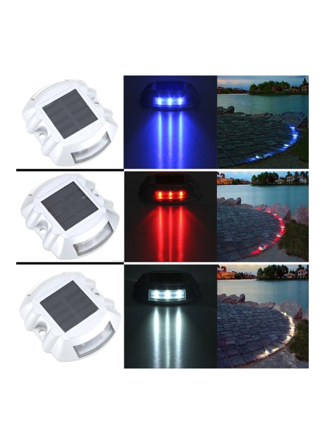 Solar Powered LED Stud Lamp Red 10.7x2.5x9cm - Image 5