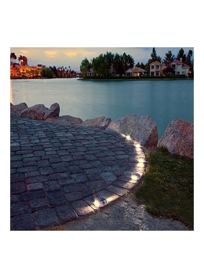 مصباح بإضاءة LED يعمل بالطاقة الشمسية أبيض 10.7x2.5x9سم  - Image 5