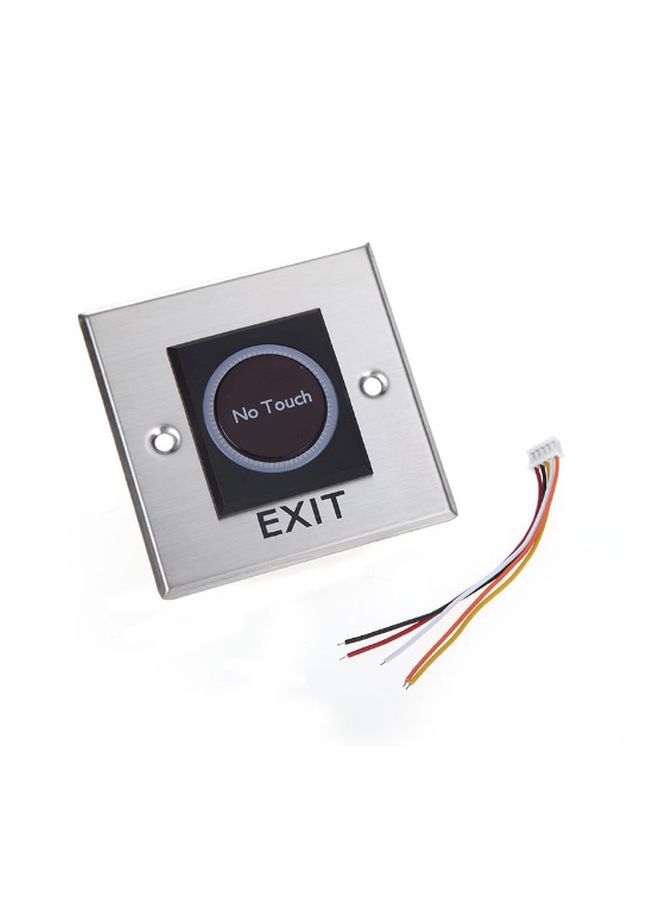 ماركة غير محددة - زر خروج مزود بمستشعر ومؤشر LED يحمل عبارة "No Touch" متعدد الألوان 8.6x8.6x3.9سم - Image 1