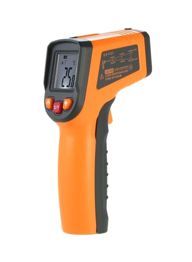 Meterk Portable Handheld Digital LCD Infrared Thermometer Orange/Grey 14x3.5x8.5centimeter - Image 1