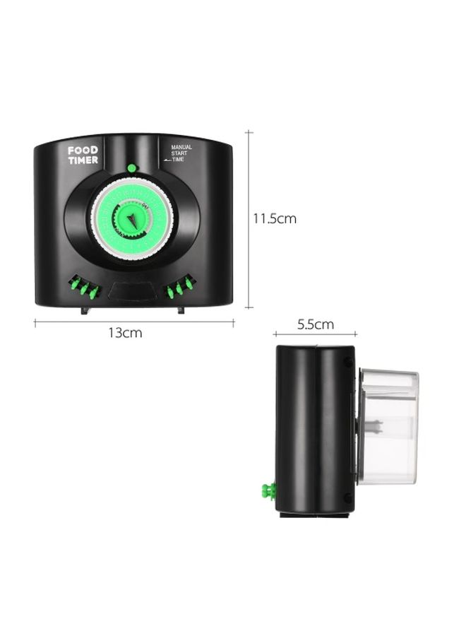 Automatic Fish Feeder Black/Green - Image 2