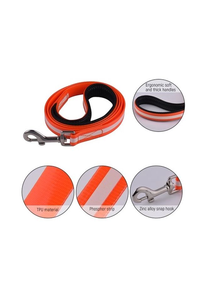 Reflective Adjustable Dog Collar Strap Red/White - Image 4