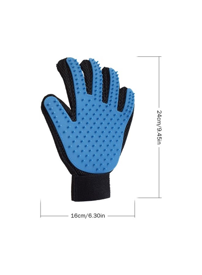 2-Piece Dog Brush Glove Set Blue/Black - Image 4