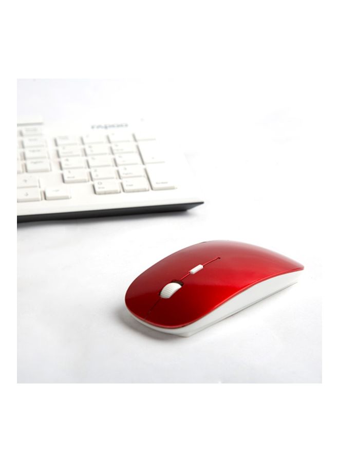 Wireless Mouse Red/White - Image 2
