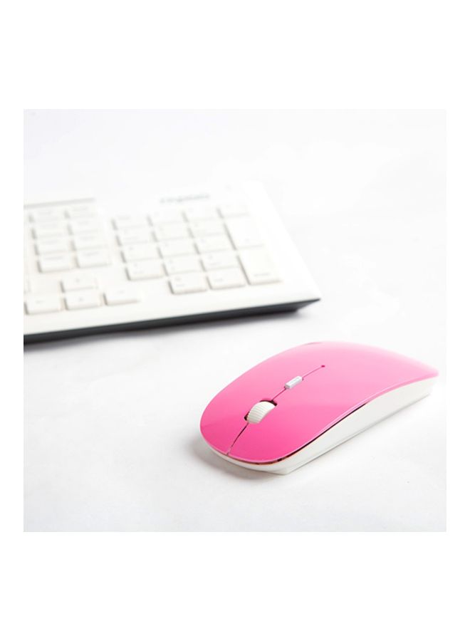Wireless Mouse Pink/White - Image 2