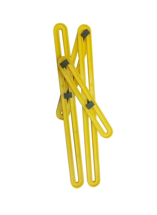Multi-Angle Measuring Ruler Tools Plastic Scale Angle Template Tool Yellow  - Image 4