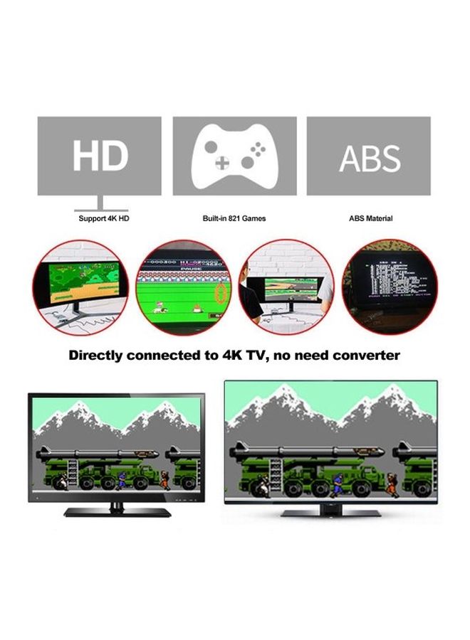 Generic Game Console With Dual Gamepads And 821 Different Classic Games - Wired  - Image 5