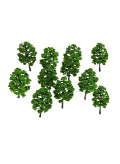 Generic 10-Piece Pagodo Model Tree Green 9cm  - Image 1