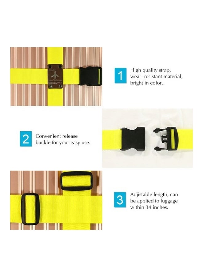 Long Cross Luggage Bag Strap Green/Black  - Image 4