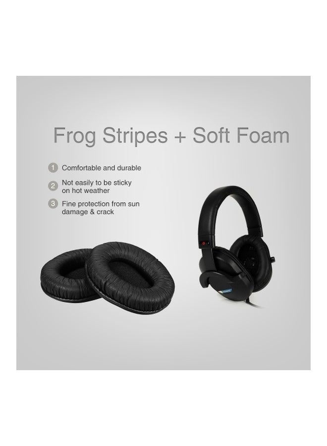 Replacement Memory Ear Pad Cushion For Sony MDR-7506/MDR-V6/MDR-CD 900ST Headphones Black