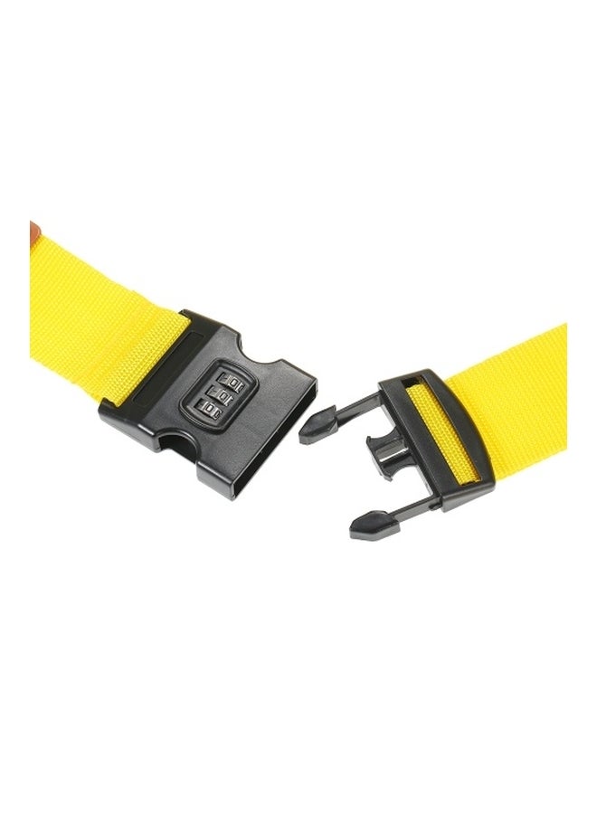 Long Cross Luggage Bag Strap Yellow/Black  - Image 4