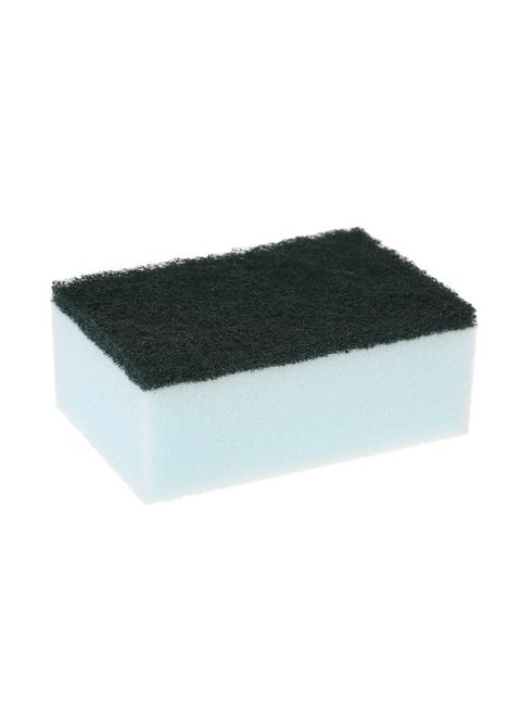Dish Washing Scrub Sponge White/Black 12x8x4.7cm
