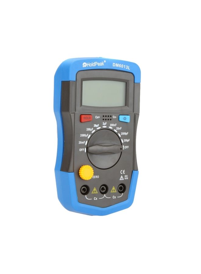 HoldPeak - Handheld Digital Capacitance Meter Black/Blue - Image 1