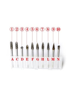 Generic 10-Piece Electric Grinding Accessories Silver 0.12x0.24inch  - Image 2