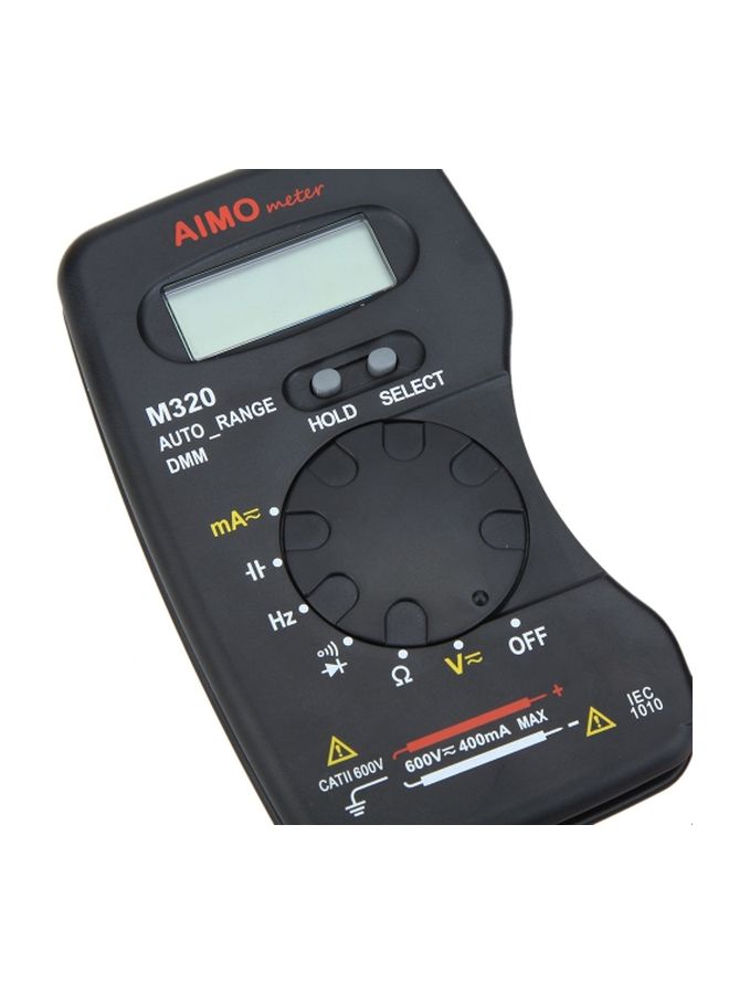 Pocket Size Handheld LCD Digital Multimeter Black/Red 12x2x7centimeter