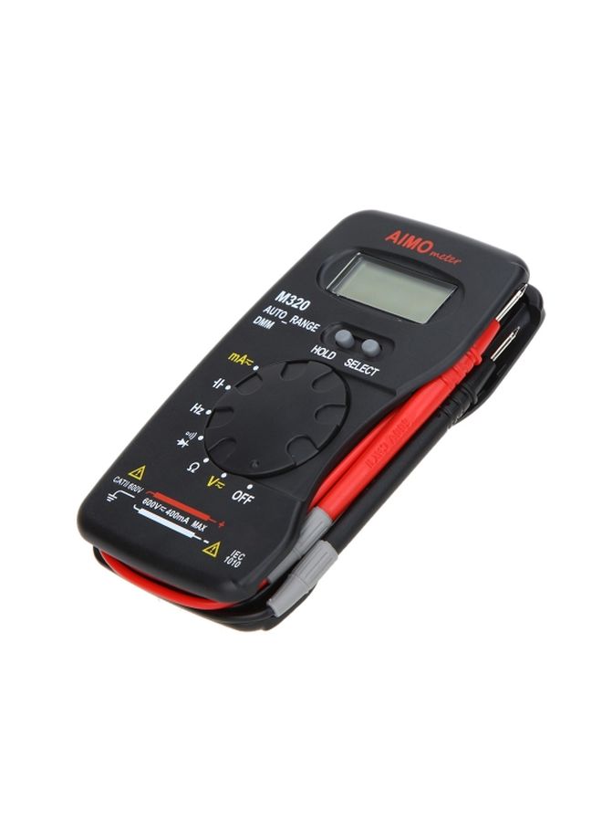 Pocket Size Handheld LCD Digital Multimeter Black/Red 12x2x7centimeter