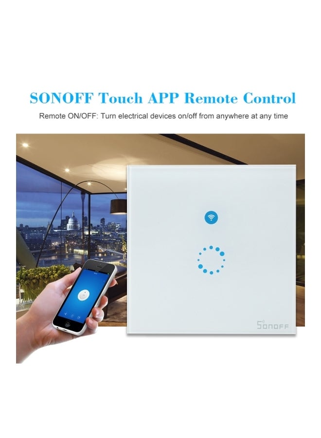 SONOFF - Wifi Touch Screen Switch White/Black - Image 1