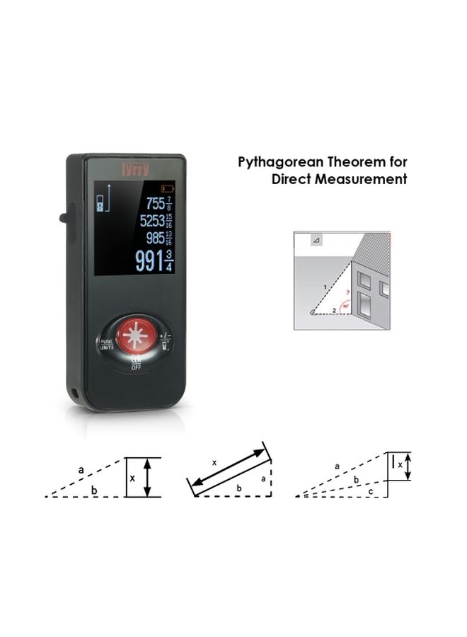 Digital Laser Distance Meter Black - Image 4
