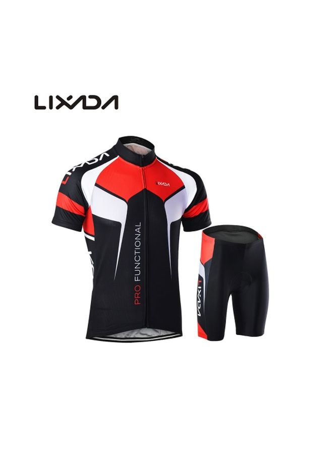 LIXADA - Jersey And Padded Shorts Cycling Set -XL XL - Image 1