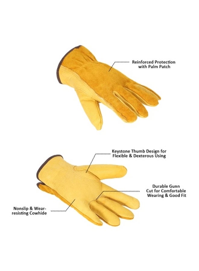 قفازات حماية مانعة للانزلاق أصفر 26x13سم - Image 5