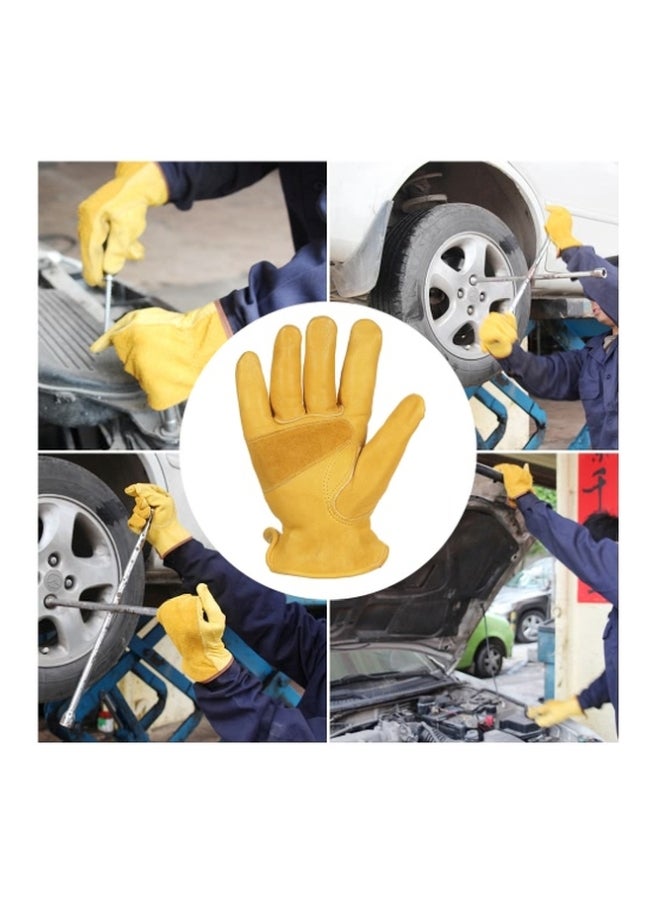 Non-Slip Protective Gloves Yellow 26x13cm - Image 5