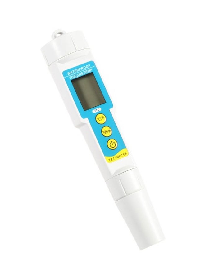 3-In-1 Water Quality Tester White 188x40x40mm - Image 1