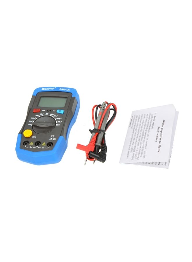 HoldPeak - Handheld Digital Capacitance Meter Black/Blue - Image 1