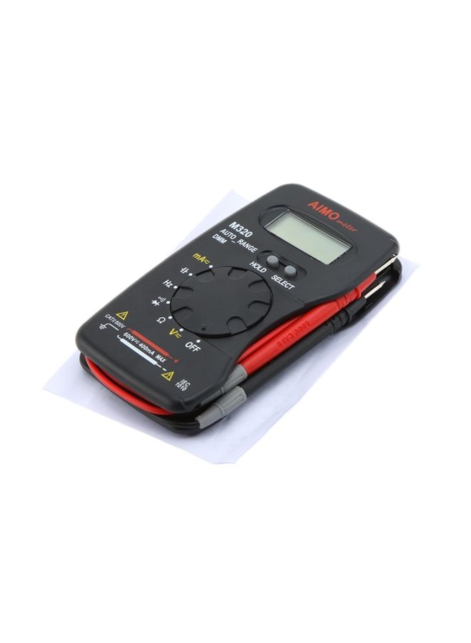Pocket Size Handheld LCD Digital Multimeter Black/Red 12x2x7centimeter