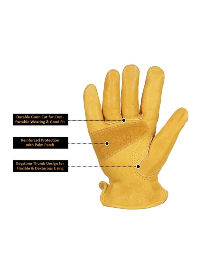 Non-Slip Protective Gloves Yellow 26x13cm - Image 2