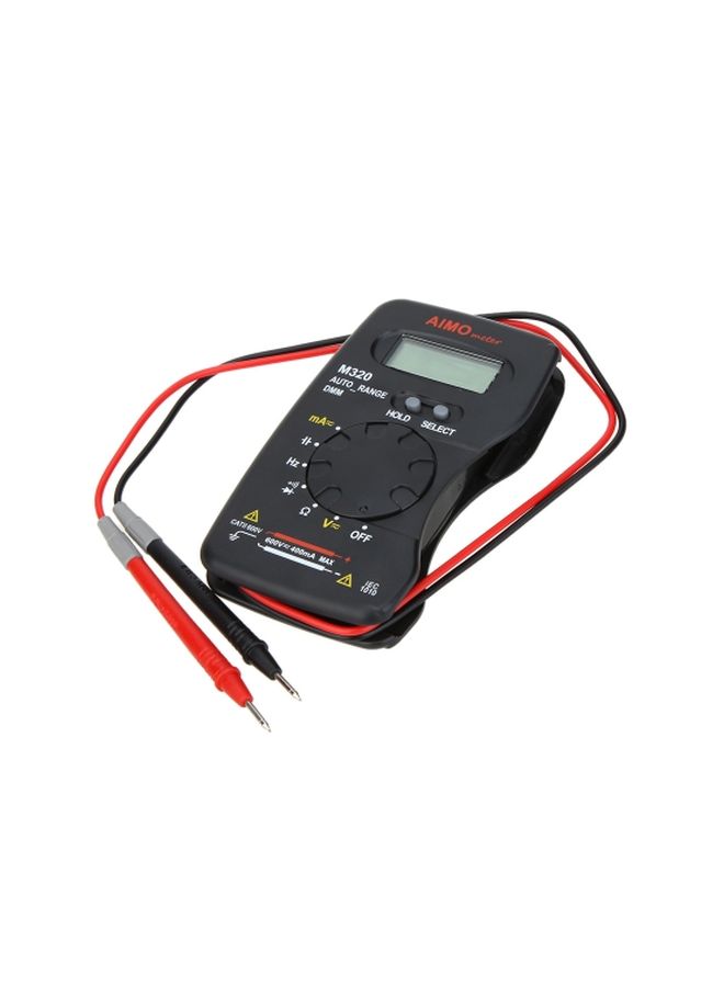 Pocket Size Handheld LCD Digital Multimeter Black/Red 12x2x7centimeter