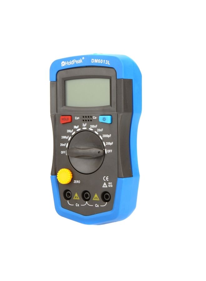 HoldPeak - Handheld Digital Capacitance Meter Black/Blue - Image 1