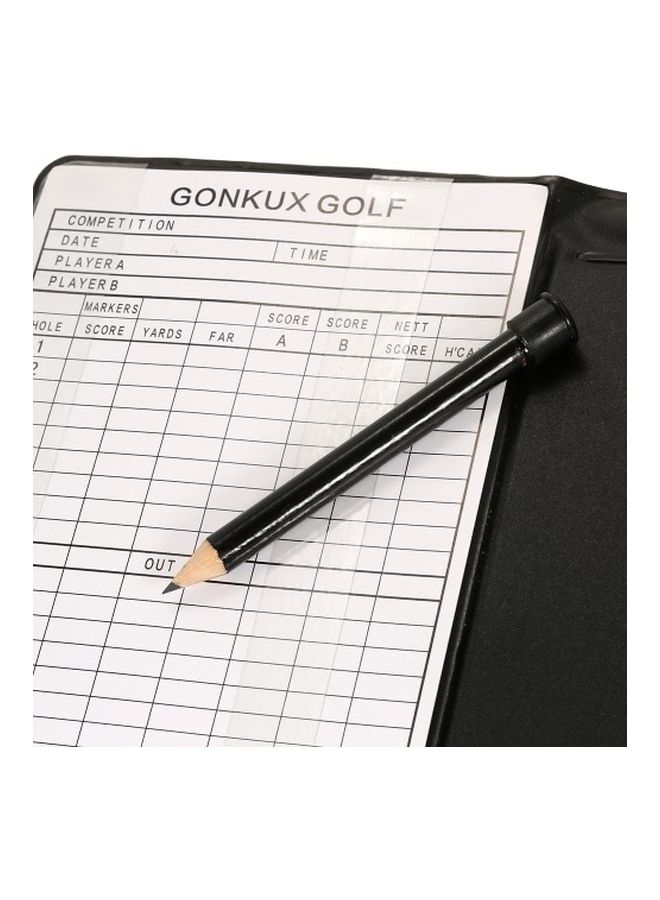 Generic Golf Score Tracking Card Scorecard Holder With Pencil - Image 4