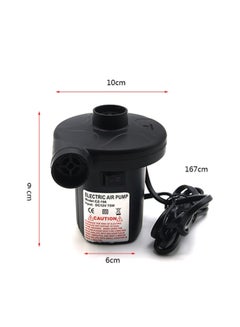 Generic Portable Electric Multifunctional Air Pump 12x10x11.5 Black 10.5x9x9cm  - Image 3