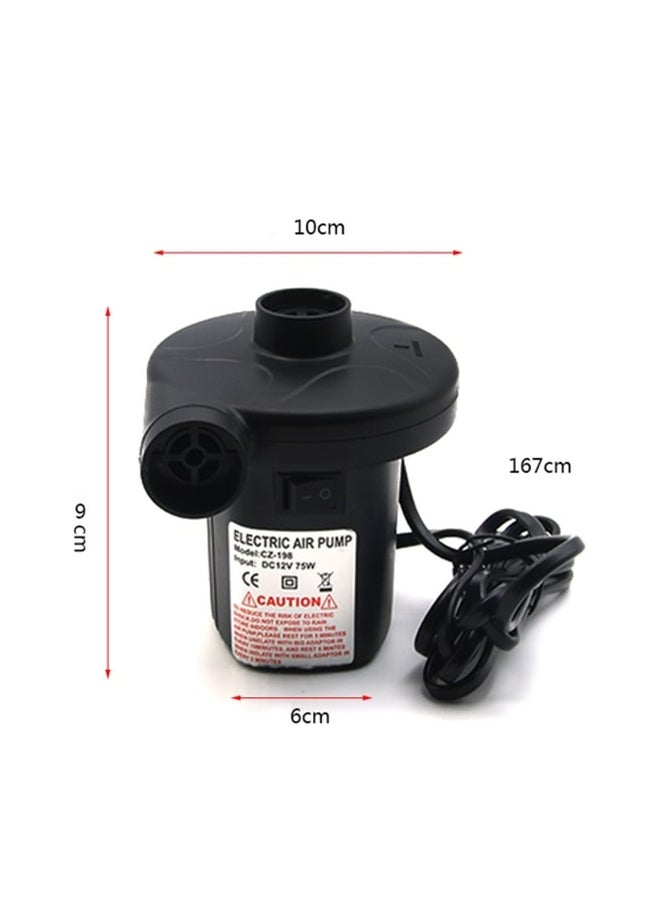 Generic Portable Electric Multifunctional Air Pump 12x10x11.5 Black 10.5x9x9cm  - Image 3