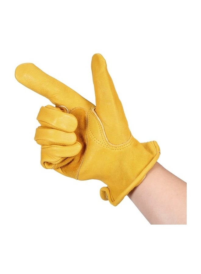 Non-Slip Protective Gloves Yellow 26x13cm - Image 4