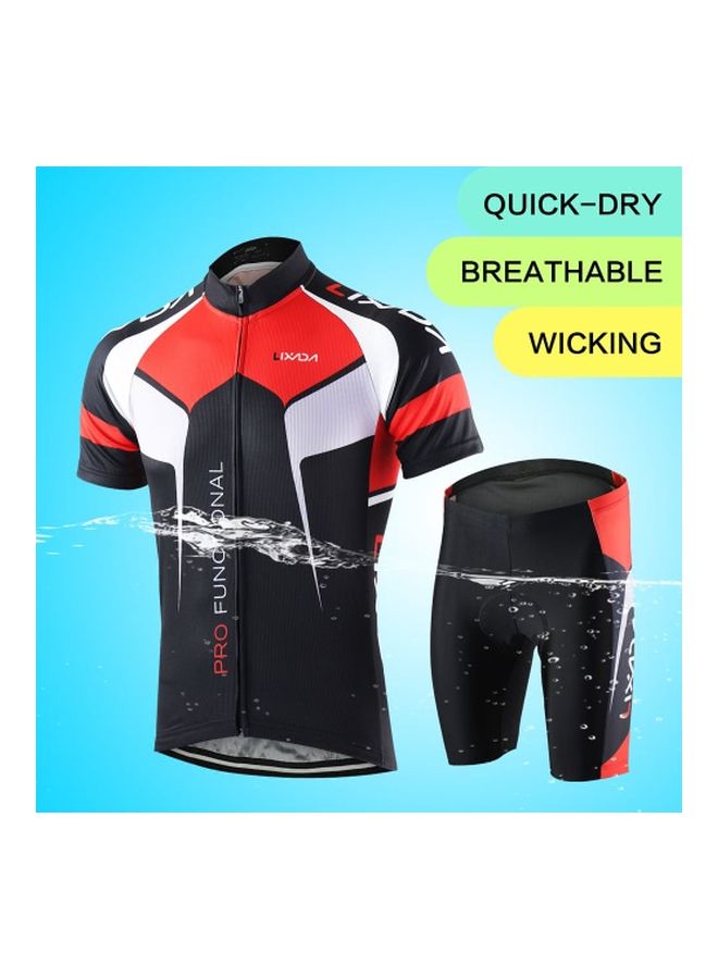 LIXADA - Jersey And Padded Shorts Cycling Set -XL XL - Image 1