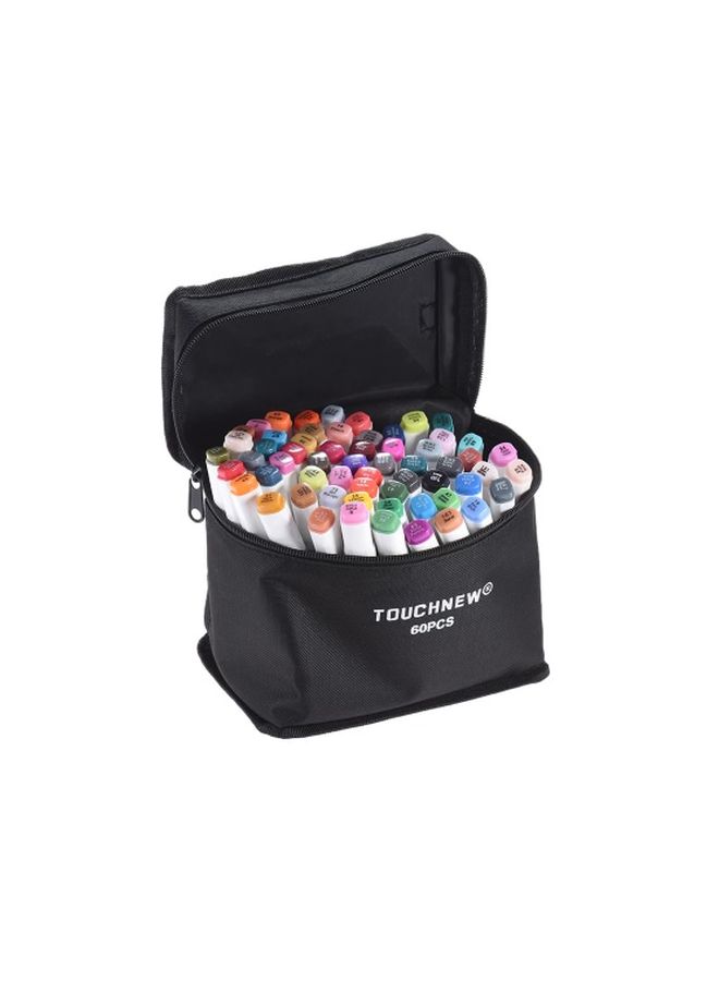 Generic - 60-Piece Dual Tip Marker 3 Multicolour - Image 1
