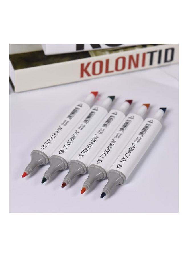 Generic - 60-Piece Dual Tip Marker 3 Multicolour - Image 1
